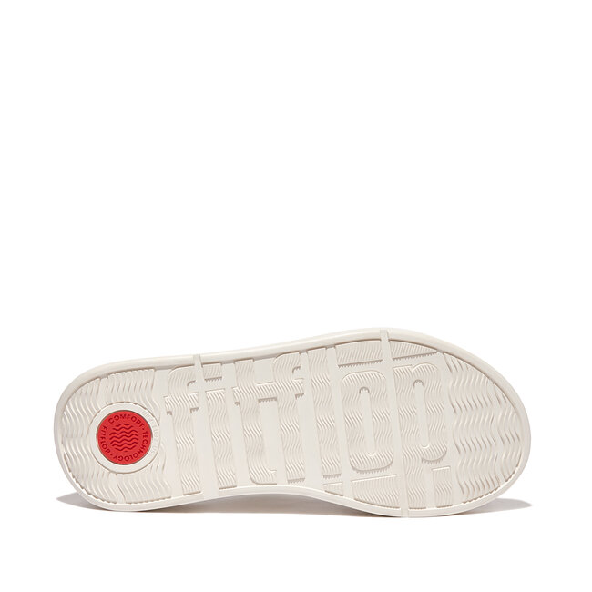 F-Mode Leather Flatform Toe-Post Sandals