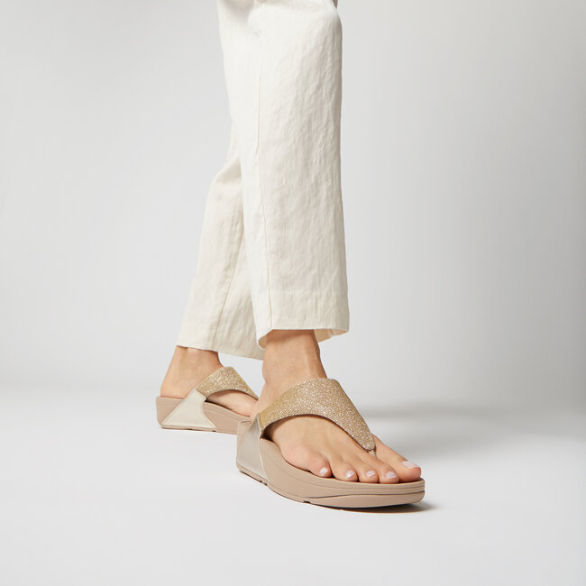 FitFlop Lulu Shimmerlux Toe-Post Sandals