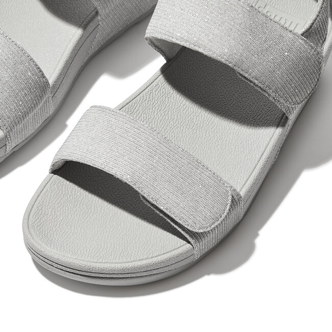 Lulu Adjustable Shimmerlux Back-Strap Sandals