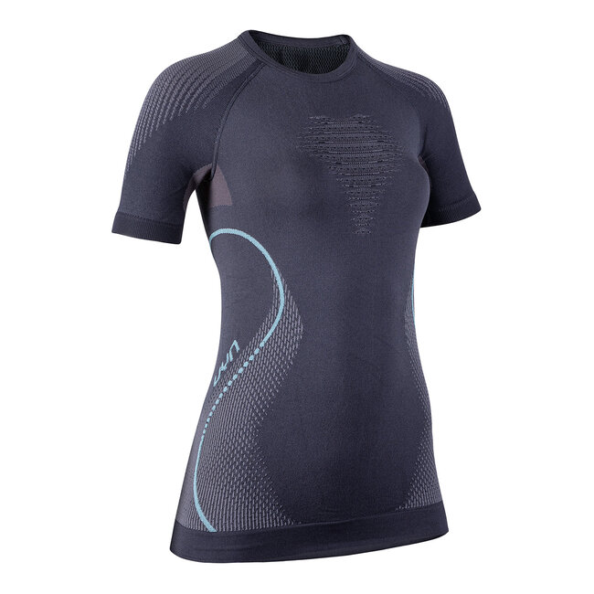 Uyn Evolutyon Shirt Korte Mouwen Voor Vrouwen - Zwart/Grijs/Blauw