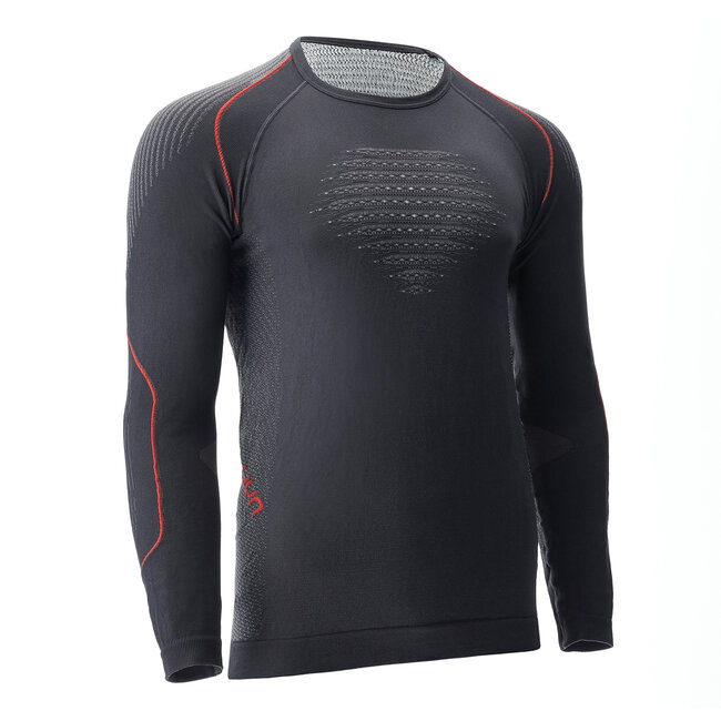 Uyn Evolutyon Comfort Shirt Lange Mouwen Voor Mannen - Zwart/Wit/Rood