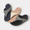 Lulu Shimmerweave Toepost Sandalen/Slippers