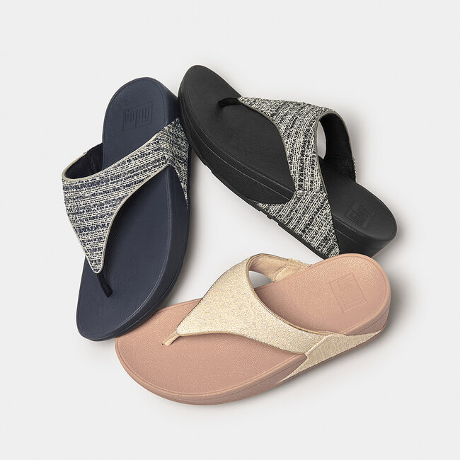 Lulu Shimmerweave Toepost Sandalen/Slippers