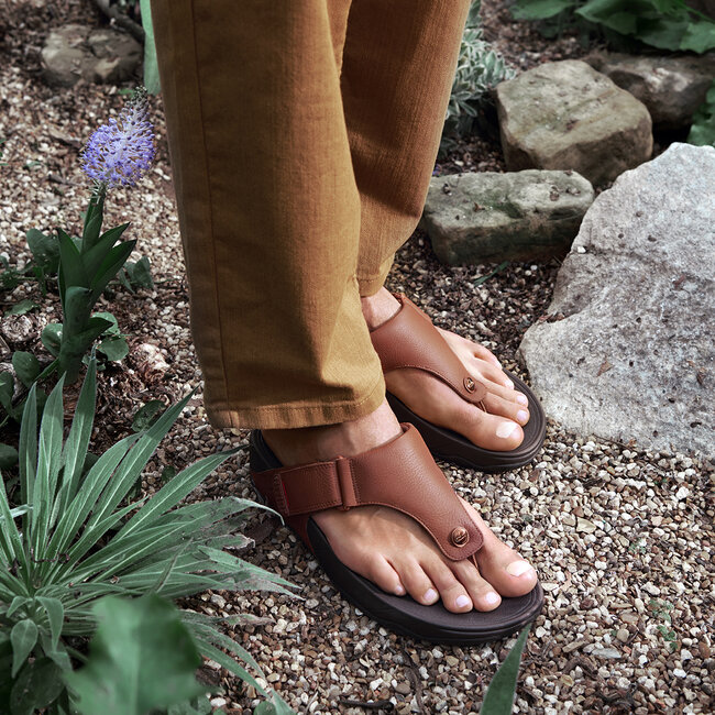 Trakk II Slippers voor Mannen - Leder - Bruin