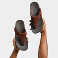 Trakk II Slippers voor Mannen - Leder - Bruin