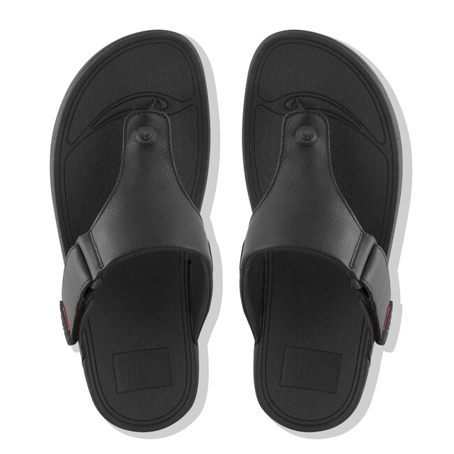 Trakk II Slippers voor Mannen - Leder - Zwart