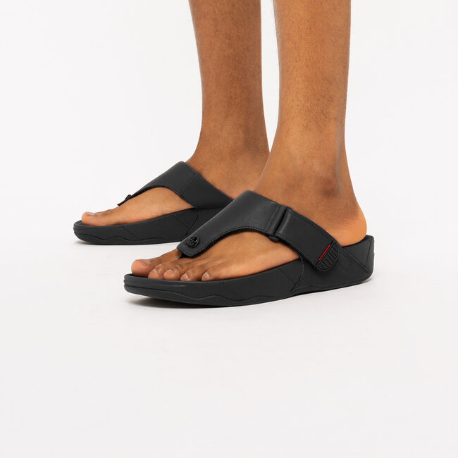 Trakk II Slippers voor Mannen - Leder - Zwart