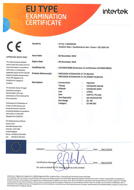 MAGNUM veiligheidsschoenen heren - Precision Sitemaster Ct Cp  - Zwart