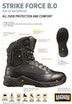 MAGNUM veiligheidsschoenen heren - Strike Force 8.0 Sidezip - Waterproof  - Zwart