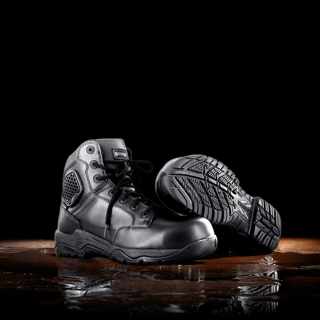 MAGNUM veiligheidsschoenen heren - Strike Force 6.0 Leather CT CP Sidezip - Waterproof  - Zwart