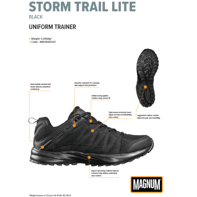 MAGNUM veiligheidsschoenen heren - Storm Trail Lite - Zwart