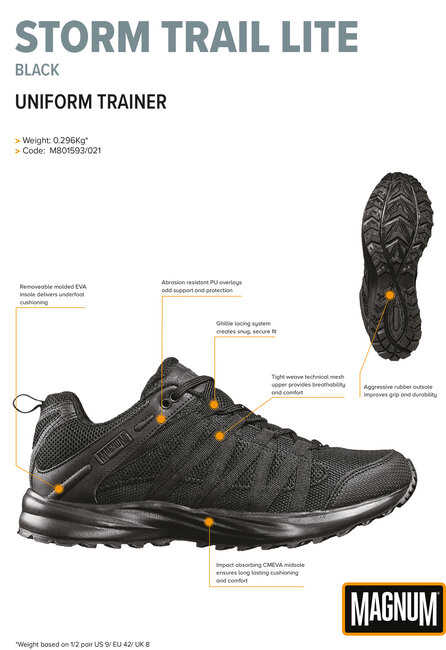 MAGNUM veiligheidsschoenen heren - Storm Trail Lite - Zwart