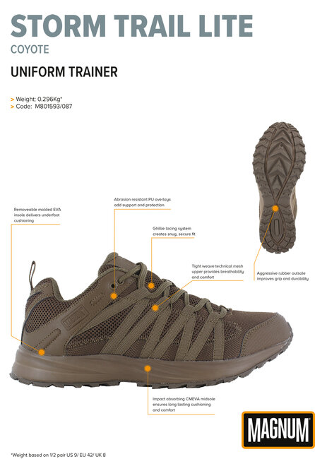 MAGNUM veiligheidsschoenen heren - Storm Trail Lite - Coyote