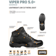 MAGNUM uniformschoenen heren -Viper Pro 5.0 En + - Waterproof - Zwart