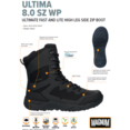 MAGNUM uniformschoenen heren -Ultima 8.0 - Waterproof - Zwart