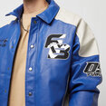 FUBU Corporate Leather Jacket blue/creme/black