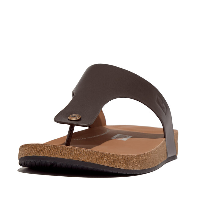 Iqushion Men'S Leather Toe-Post Sandals