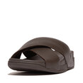 Surfer Mens Tumbled-Leather Cross Slides