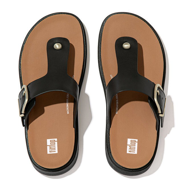Gen-FF Buckle Leather Toe-Post Sandals