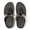Halo Bead-Circle Metallic Toe-Post Sandals