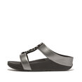 FitFlop Halo Bead-Circle Metallic H-Bar Slides
