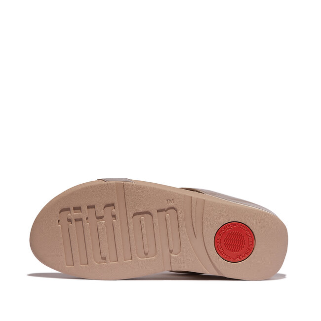 FitFlop Halo Bead-Circle Metallic H-Bar Slides