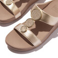 FitFlop Halo Bead-Circle Metallic H-Bar Slides