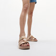 FitFlop Halo Bead-Circle Metallic H-Bar Slides