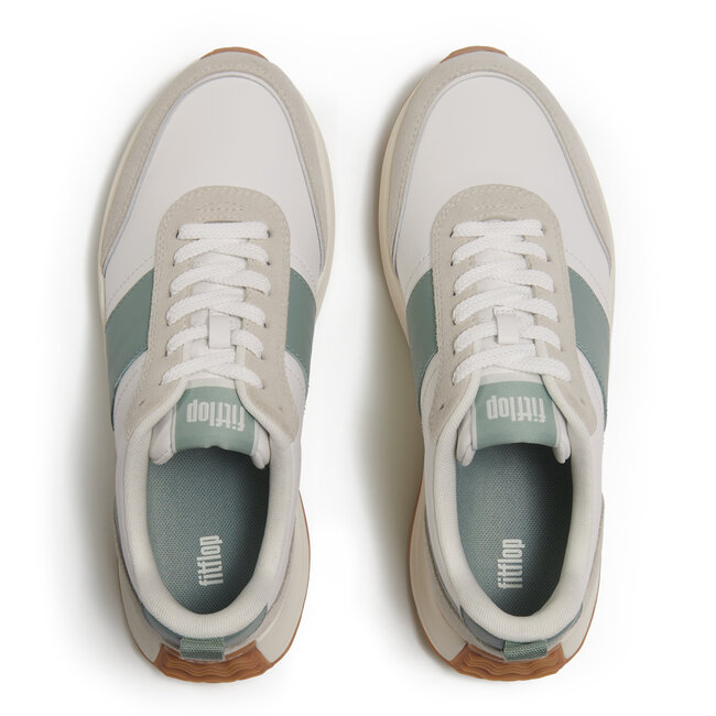 FitFlop F-Mode Flow Sneaker - Leather & Suede Mix