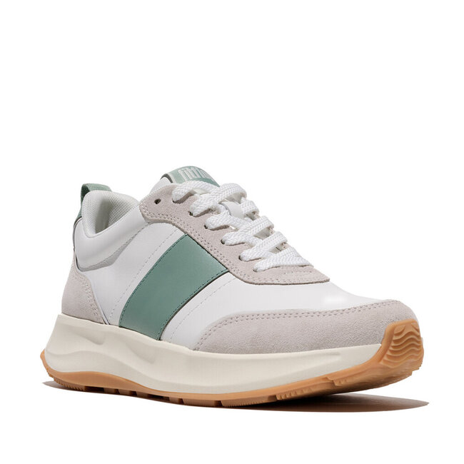 FitFlop F-Mode Flow Sneaker - Leather & Suede Mix