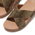 FitFlop Lulu Cross Slide - Glitterball oud goud