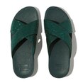 FitFlop Lulu Cross Slide - Glitterball Metallic diepblauw