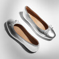 FitFlop zilvere ballerina