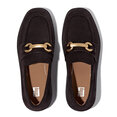 F-Luma Chunky-Snaffle Suede Demi-Wedge Loafers