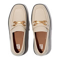 F-Luma Chunky-Snaffle Leather Demi-Wedge Loafers