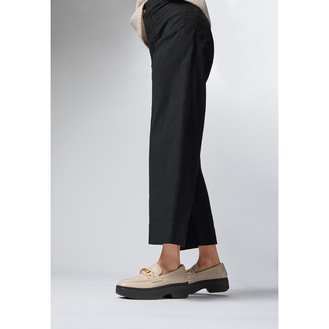 F-Luma Chunky-Snaffle Leather Demi-Wedge Loafers