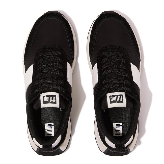 FitFlop zwarte sneakers | nylon & suède