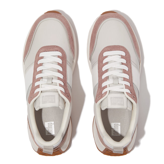 FitFlop™ F-Mode Flow Sneaker - Nylon & Suede Mix
