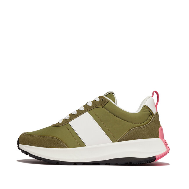 FitFlop™ F-Mode Flow Sneaker - Nylon & Suede Mix