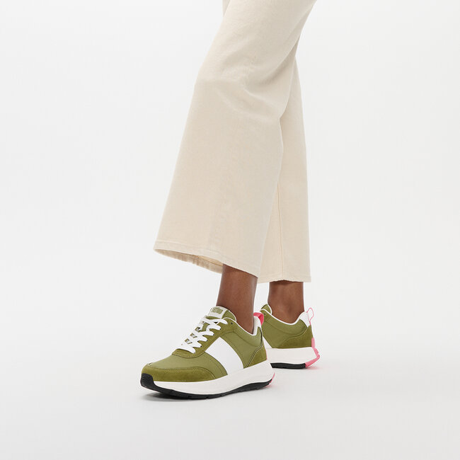 FitFlop™ F-Mode Flow Sneaker - Nylon & Suede Mix