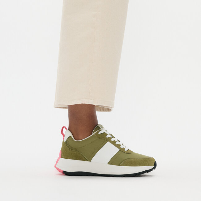 FitFlop™ F-Mode Flow Sneaker - Nylon & Suede Mix