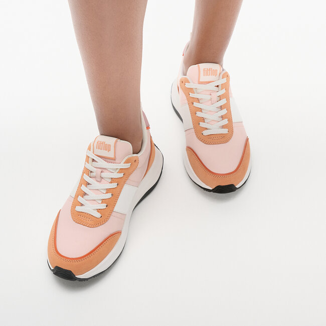 FitFlop™ F-Mode Flow Sneaker - Nylon & Suede Mix