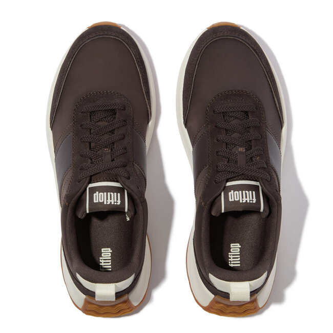 FitFlop™ F-Mode Flow Sneaker - Nylon & Suede Mix
