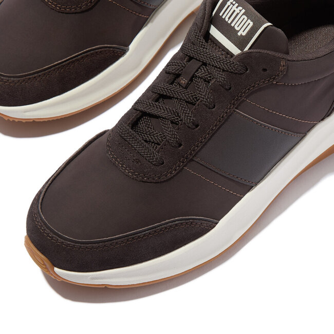 FitFlop™ F-Mode Flow Sneaker - Nylon & Suede Mix