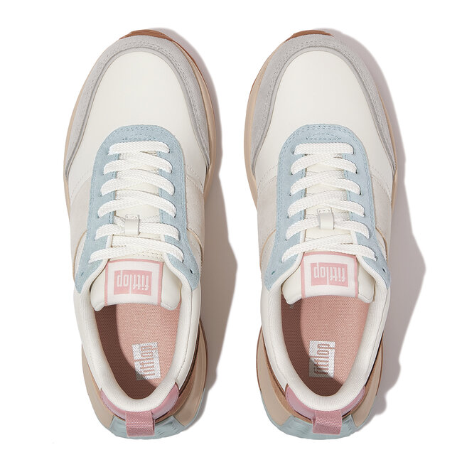 F-Mode Flow Sneaker - Leather & Suede Mix V2