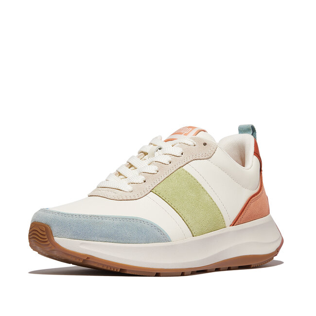 FitFlop F-Mode Flow Sneaker - Leather & Suede Mix V2