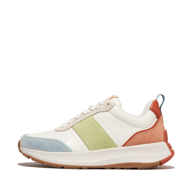 FitFlop F-Mode Flow Sneaker - Leather & Suede Mix V2