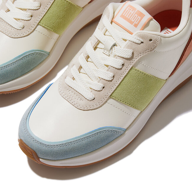 FitFlop F-Mode Flow Sneaker - Leather & Suede Mix V2