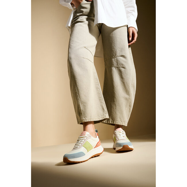 FitFlop F-Mode Flow Sneaker - Leather & Suede Mix V2