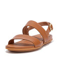 Gracie Leather Back-Strap Sandals